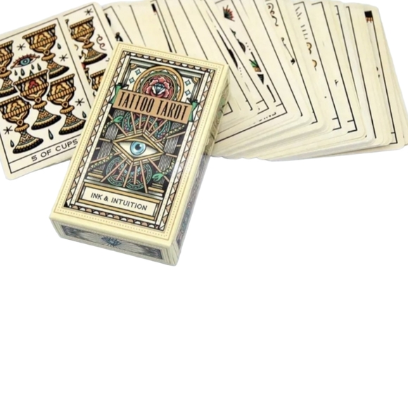 The Literary Witches Oracle Cards Tattoo Tarot Cards 78 Card Deck - Picture 6 of 7